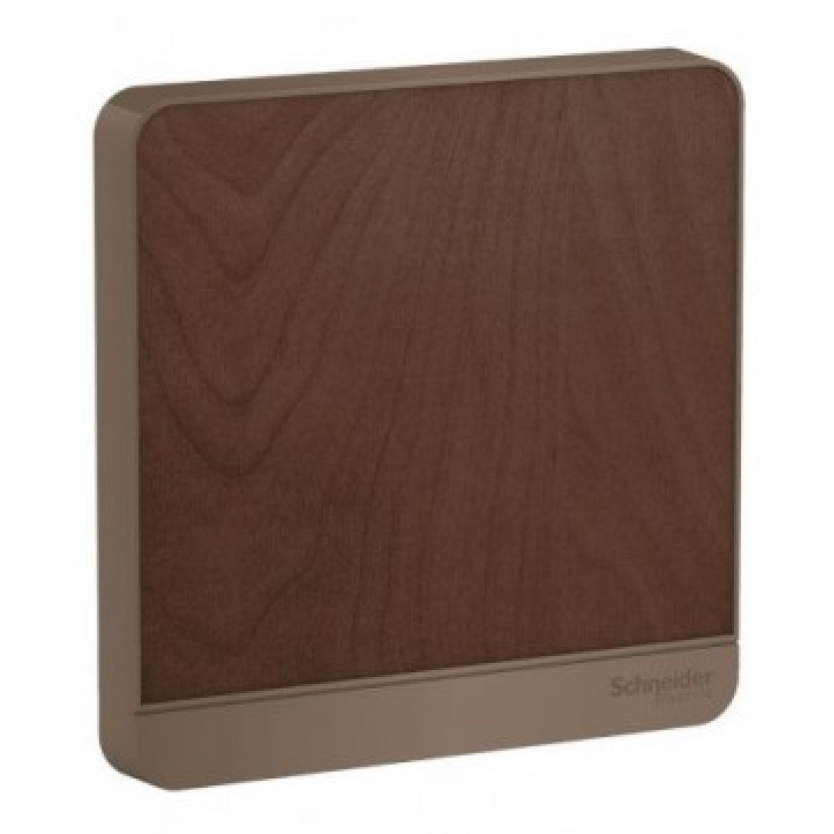 施耐德電氣 AvatarOn 單位空白掣面 (黑木色) - 86x86mm，抗紫外線，聚碳酸酯材質